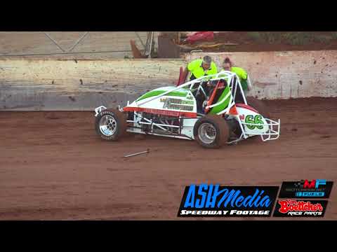 Wingless Sprints: John Slack Rollover - Archerfield Speedway Rollover