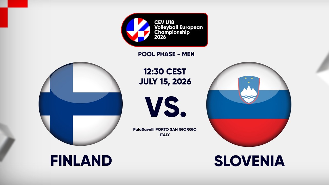 Full Match | Finland vs. Slovenia | CEV U18 Volleyball European Championship 2026 | Men