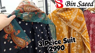 Download lagu Bin Saeed 3 peice Suit 2990 only♥️Bin Saeed New Collection 2026♥️Binsaeed Sale Price mp3
