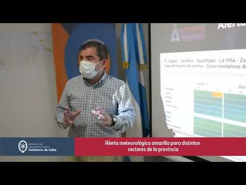 Alerta meteorológica amarilla para distintos sectores de la provincia