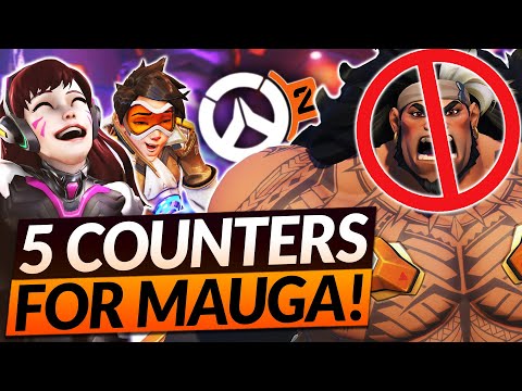 5 BEST HERO COUNTERS to DELETE MAUGA (Free Wins in Ranked) - Overwatch 2 Meta Guide