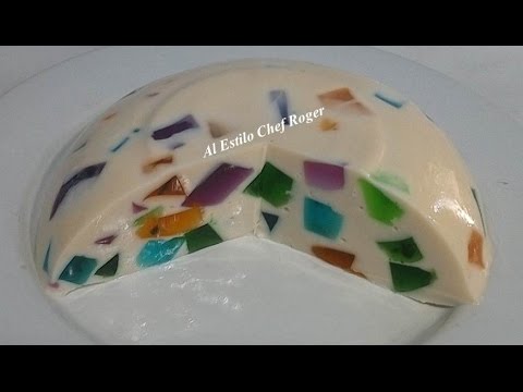 GELATINA DE 3 LECHES, Receta # 222, gelatina de 3 mosaico