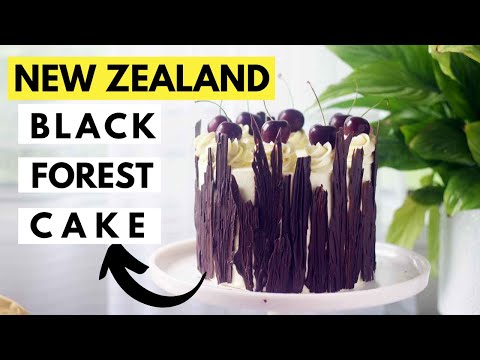 New Zealand Bakery style Eggless Black Forest Cake recipe | Non-Alcoholic and Alcoholic version