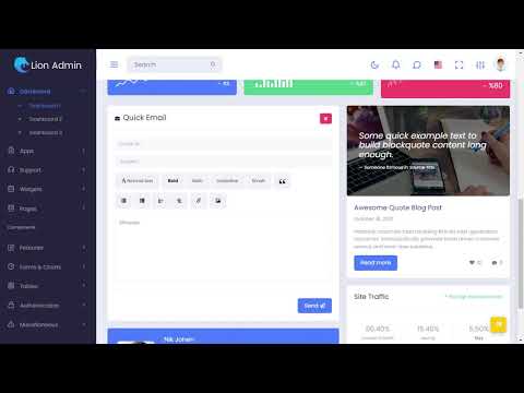 Bootstrap Admin Dashboard Templates with LTR Light Theme
