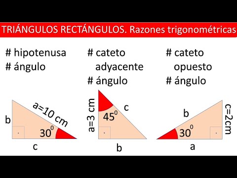 SOLUCIONAR UN TRIÁNGULO RECTÁNGULO. Razones trigonométricas