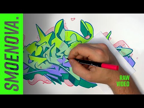 From Sketch to Full-Color Graffiti Art: Honest Full Process Tutorial