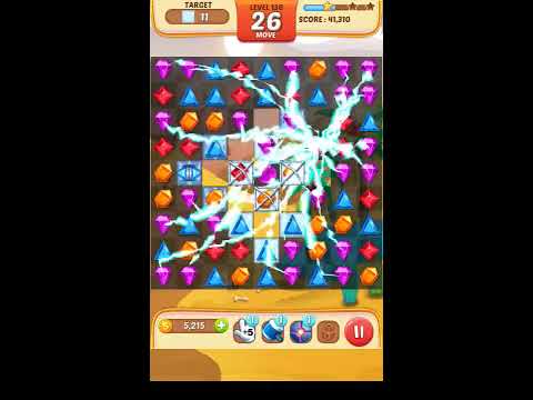 Jewel Match King Level 136 - Walkthrough ( No Booster )