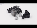 Kontrola tlaku v pneumatikách TPMS - pre motocykle LCD displej / 2 senzory TPMS-M1 - Video Youtube