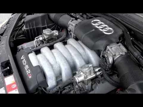 Audi S8 5.2 V10 Lamborghini Engine with full miltek exhaust system Video