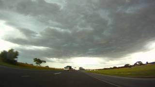 preview picture of video 'From Kilmore to Thomastown, Driving into the Christmas day Storm 2011'