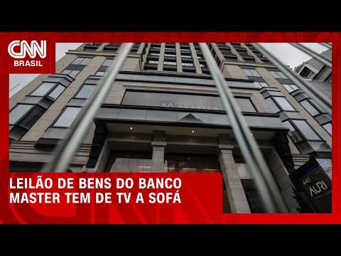 De TV a sofá; veja os itens disponíveis em leilão do Banco Master | CNN 360°