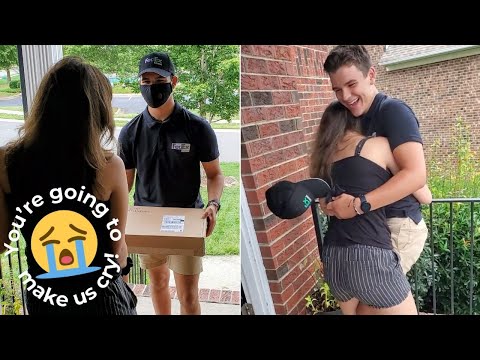 Boy Surprises Childhood Best Friend Dressed As FedEx Driver