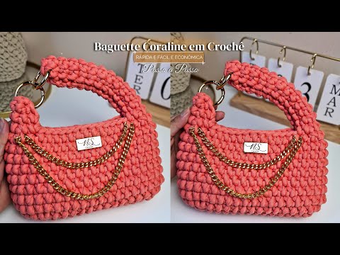Passo a Passo - Baguette Coraline em Fio de Malha 35mm @MeliahFios - Rápida Econômica e  Fácil 