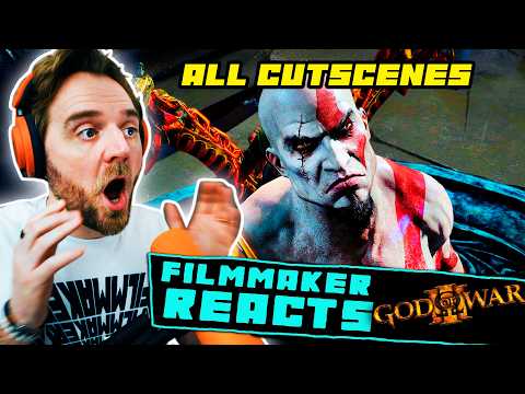 FILMMAKER REACTS: GOD OF WAR 3 (2010) [ALL CUTSCENES!!] | KRATOS VS GODS!
