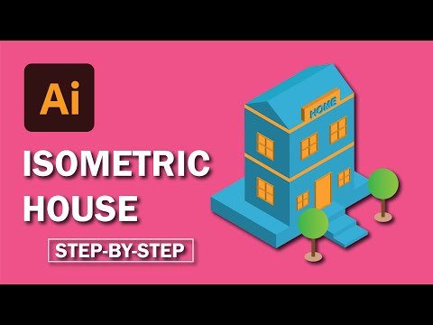 How to Create ISOMETRIC House | Adobe Illustrator Tutorial