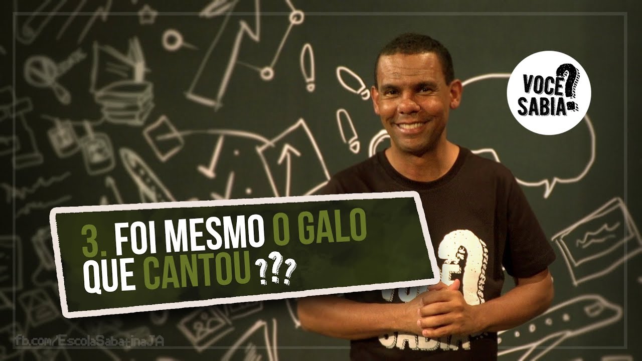 VOCÊ SABIA - FOI MESMO O GALO QUE CANTOU?