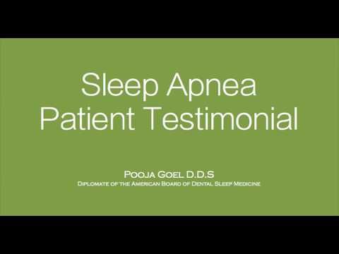 Sleep apnea patient testimonial