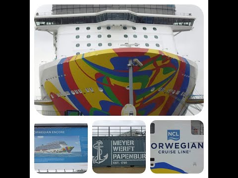 Erste Eindrücke der Norwegian Encore in Papenburg