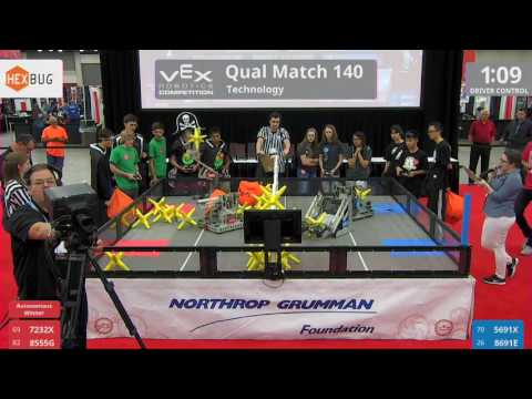 2017 VRC Tech Q140 - 7232X 8555G vs 5691X 8691E - 29 to 24