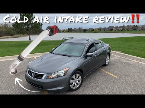 Cold air intake review | 2008-12 Honda Accord 2.4L | POV GOPRO |