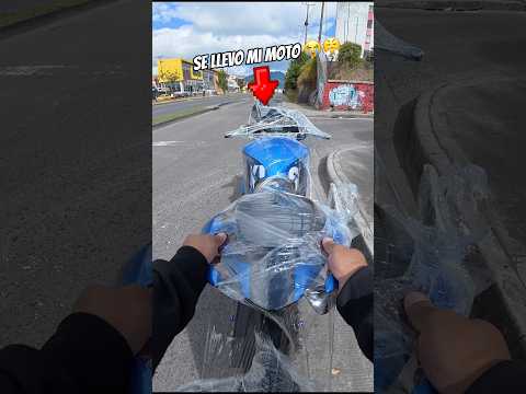 Le empapelé su MOTO y se llevó la MÍA #risas #biker #diversion #motos #humor