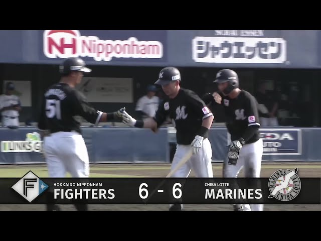 【ファーム】一振りで再び同点!! マリーンズ・高部瑛斗 伸びた打球はライトへの2ランHRに!! 2025年7月8日 北海道日本ハムファイターズ 対 千葉ロッテマリーンズ