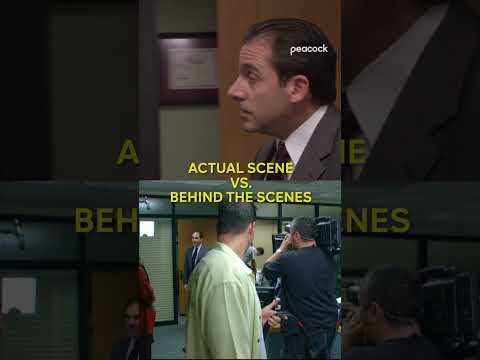 Actual scene vs behind the scenes! - The Office US #shorts