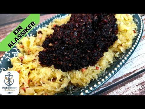 Omas Grützwurst mit Sauerkraut  (Rezept Klassiker)