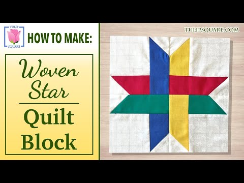 ✧ How to Make a Perfect Woven Star Quilt Block ✧ Simple Technique ✧ Easy Quilting Sewing Tutorial ✧