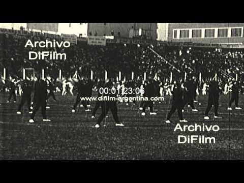 Apertura juegos deportivos en estadio de Ferro Carril Oeste 1974
