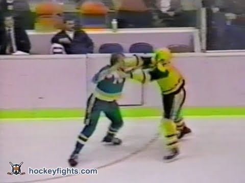 Willi Plett vs Marty McSorley & Brian Lawton vs Pat Boutette Dec 1, 1983