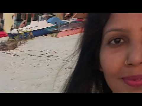 Maafushi Beach and sunset.