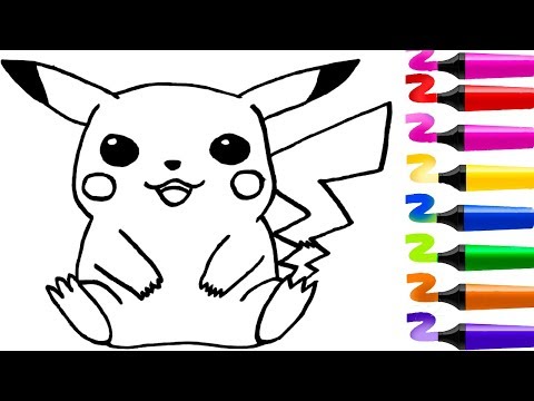 Coloriage Magique POKEMON! Dessin FACILE à colorier! Comment dessiner et comment colorier POKEMON!