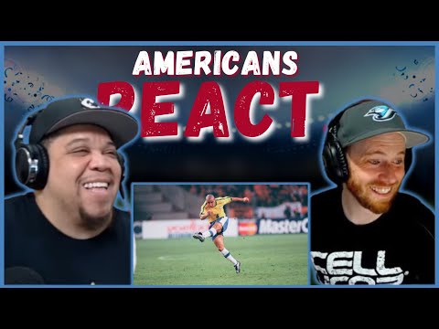 AMERICAN'S REACT TO ROBERTO CARLOS ● TOP 10 FREE KICKS || REAL FANS SPORTS