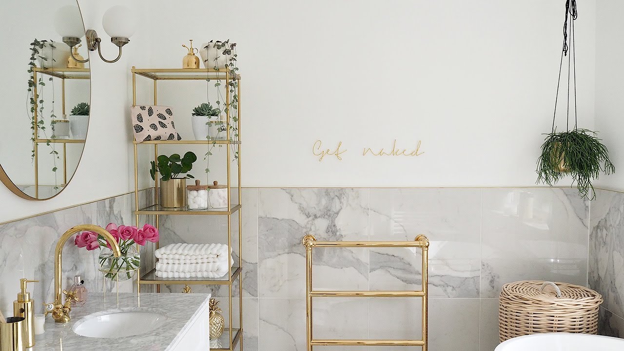 Marble & Gold Bathroom Reveal