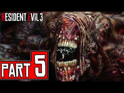 RESIDENT EVIL 3 Remake Walkthrough Part 5 (PS4 Pro) FULL GAME No Commentary @ 1080p (60ᶠᵖˢ) ✔