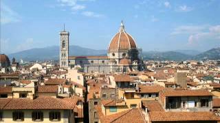 Angels Flying and Singing over Ancient Domes