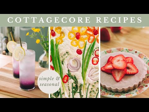 plant-based cottagecore recipes 🌼🧺🍓 simple & seasonal