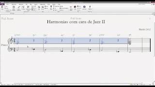 Aula 27 -  Harmonias com cara de Jazz II