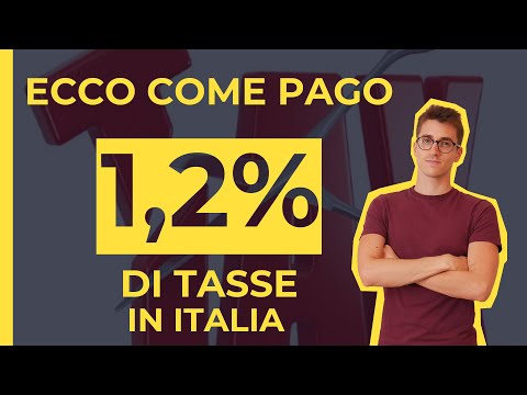 1.2% DI TASSE? POSSIBILE? LA MIA STRUTTURA SOCIETARIA