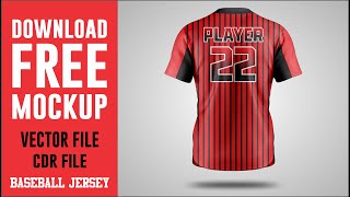 baseball jersey mockup download