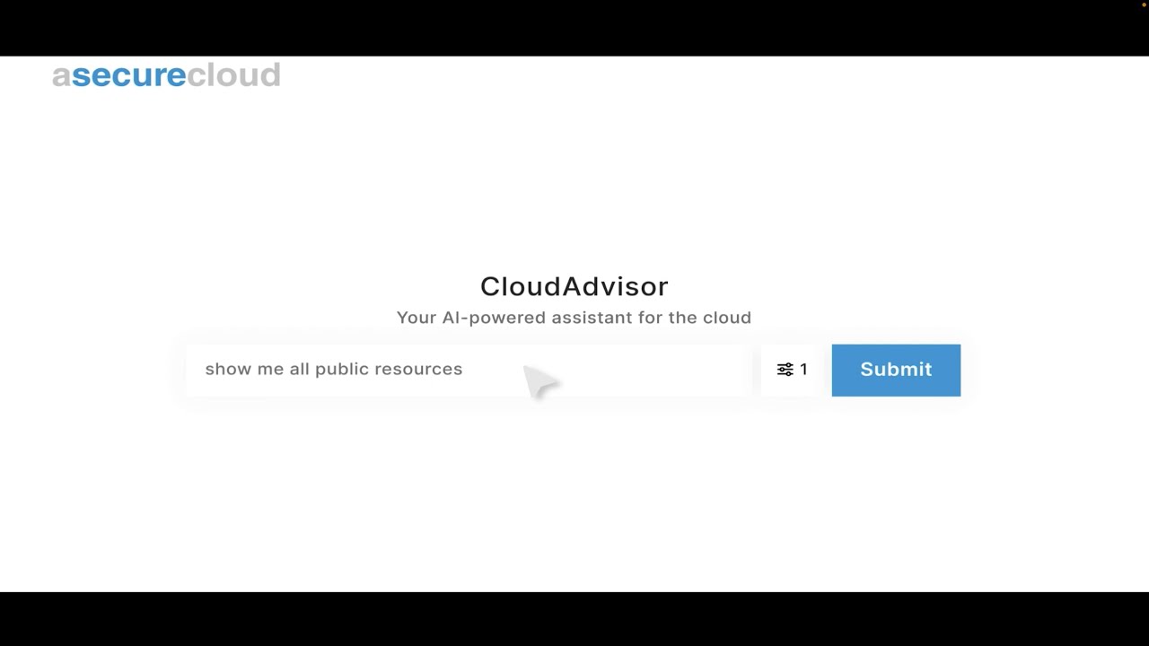 CloudAdvisor demo video
