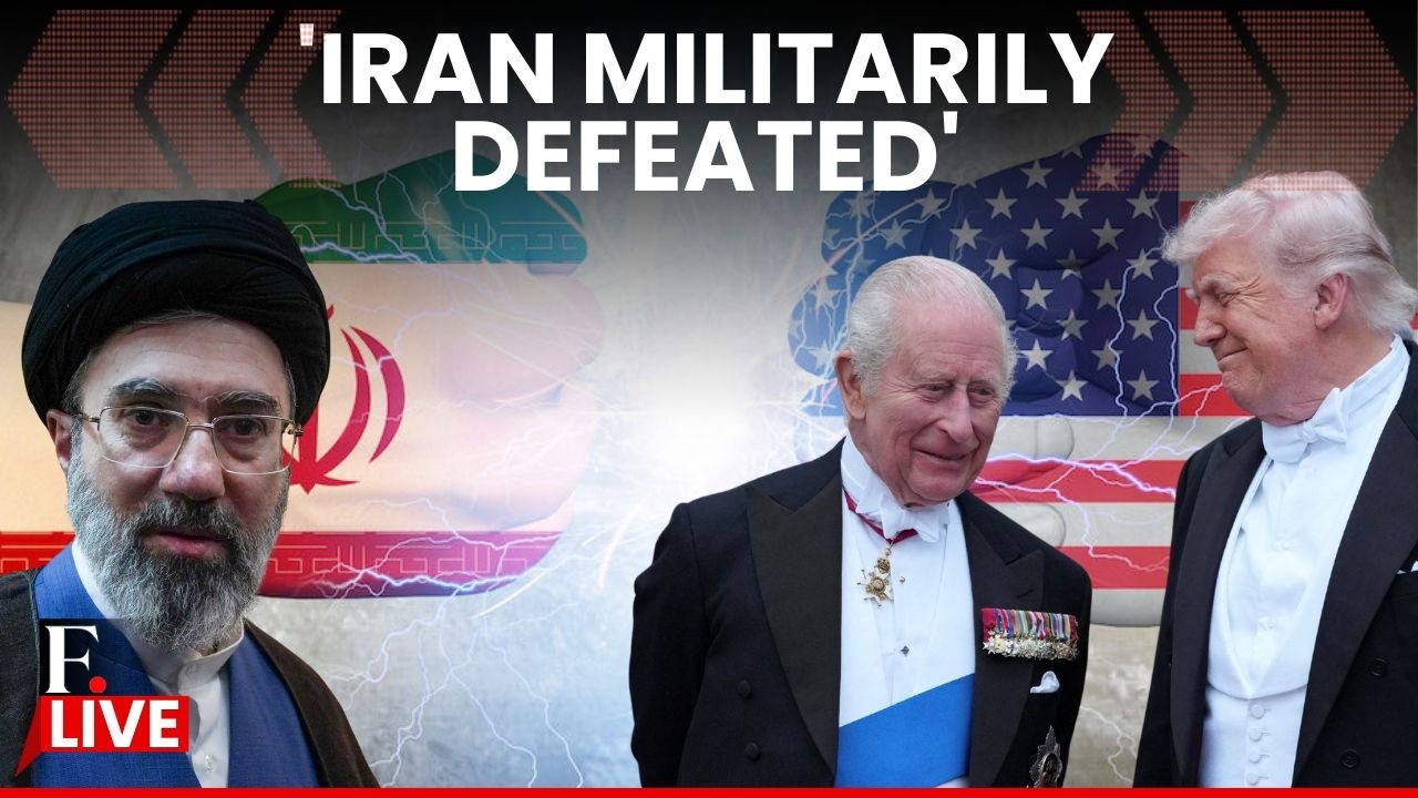 LIVE: Trump Claims Iran ‘Militarily Defeated’ at White House Dinner With King Charles | N18G