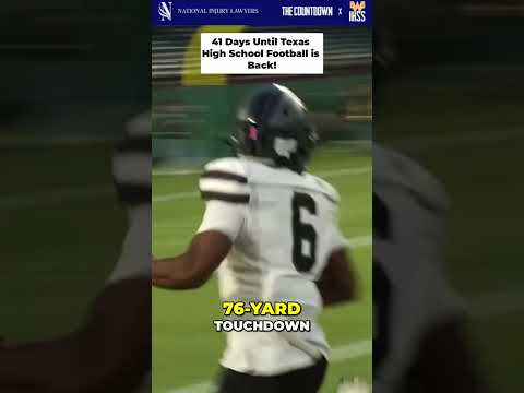 Posting 1 play every day until Texas High School Football is back! 41 Days left!