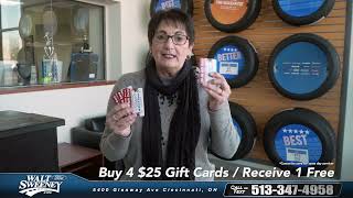 Walt Sweeney Service Gift Card Stocking Stuffers