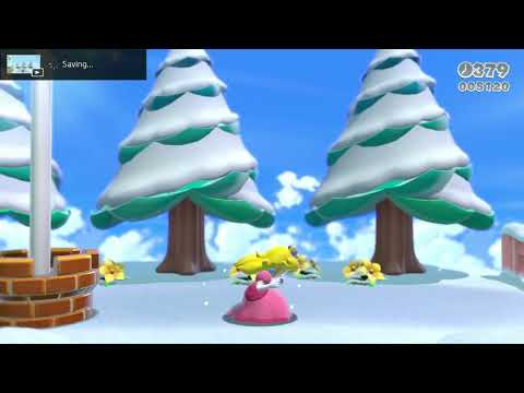Super Mario 3D World (Switch) 6-5 Itemless Speedrun - Time: 21 (TWR)