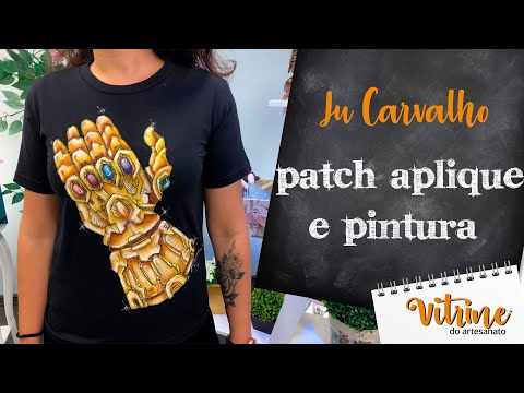 Patch Aplique e pintura de personagem - Ju Carvalho