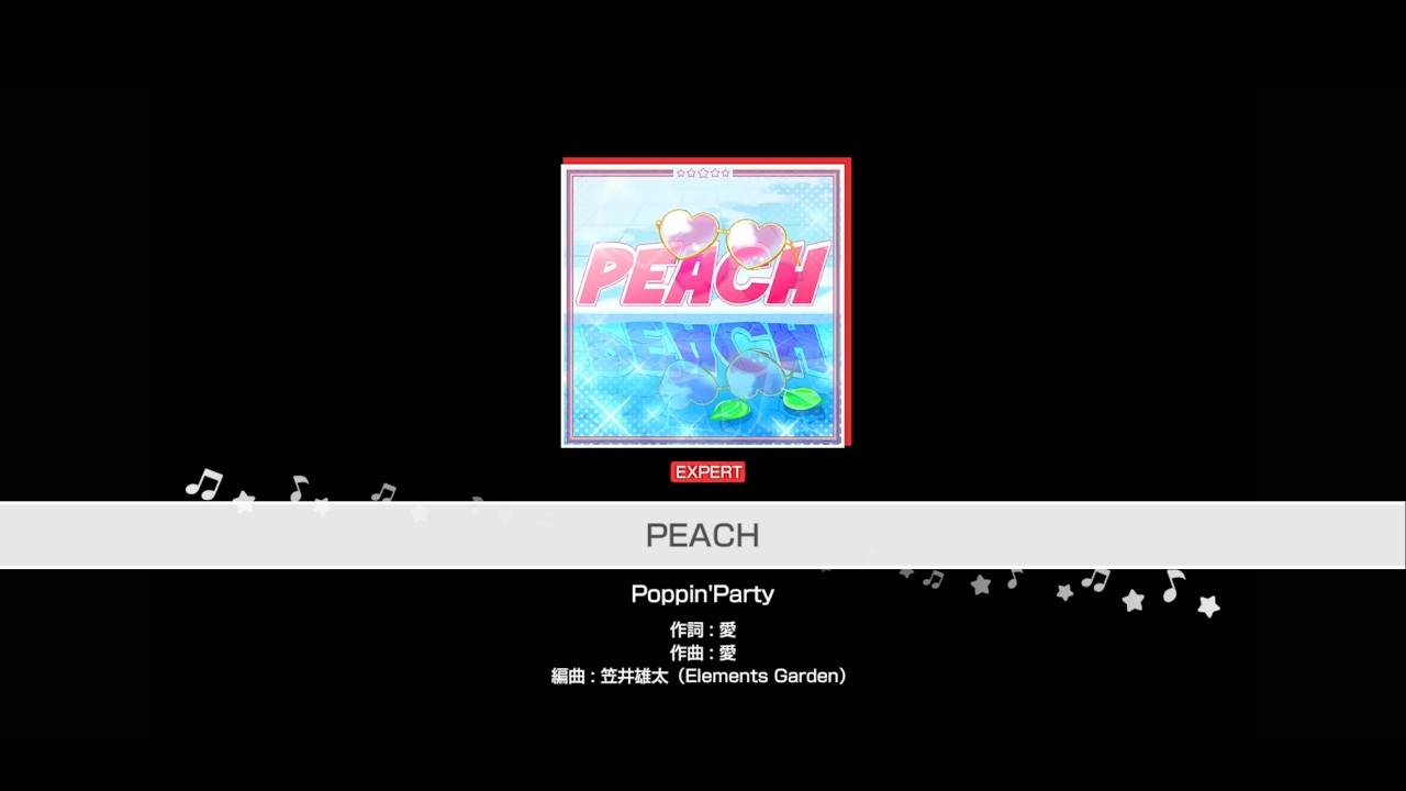 『PEACH』Poppin'Party(難易度：EXPERT)【ガルパ プレイ動画】