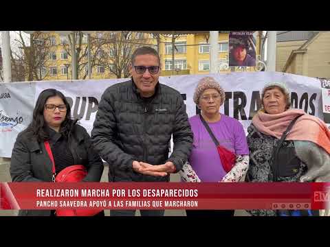 Francisco Saavedra apoyó a familiares de Agrupación de desaparecidos de Paillaco y Los Ríos