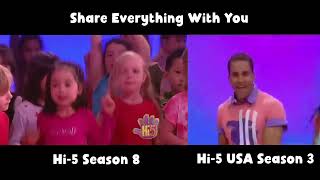 Hi-5 Share everything with you (Comparison AUS and